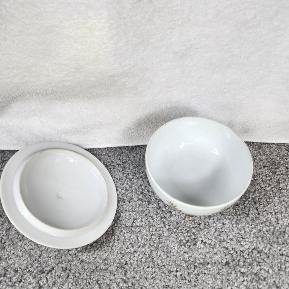 50th Anniversary Dish Trinket Box Candy Dish Lefton China Hand painted Japan - Picture 15 of 16